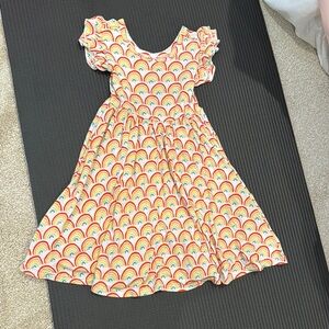Little Sleepies Rainbow Patterned Kids Dress
